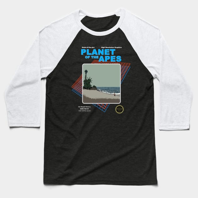 Planet of the Apes - Lost Video Game Series Baseball T-Shirt by mattographer